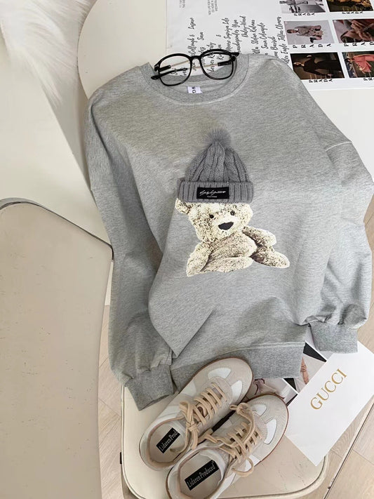Bear with Real Hat Sweatshirt