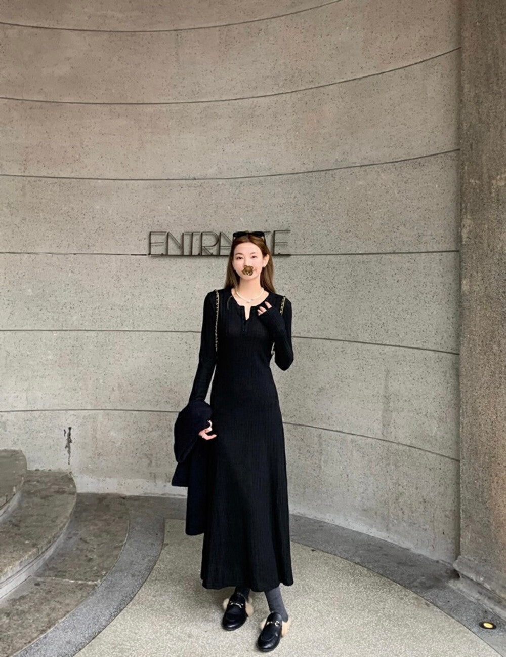 Ribbed Sweater Dress