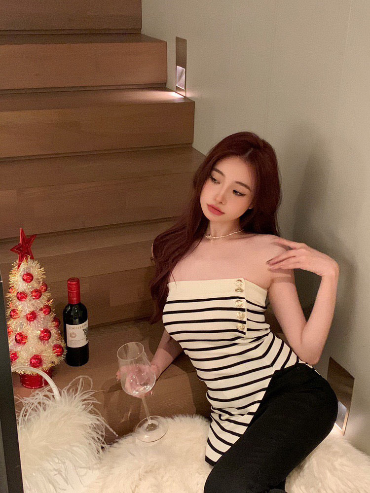 Striped Tube Top
