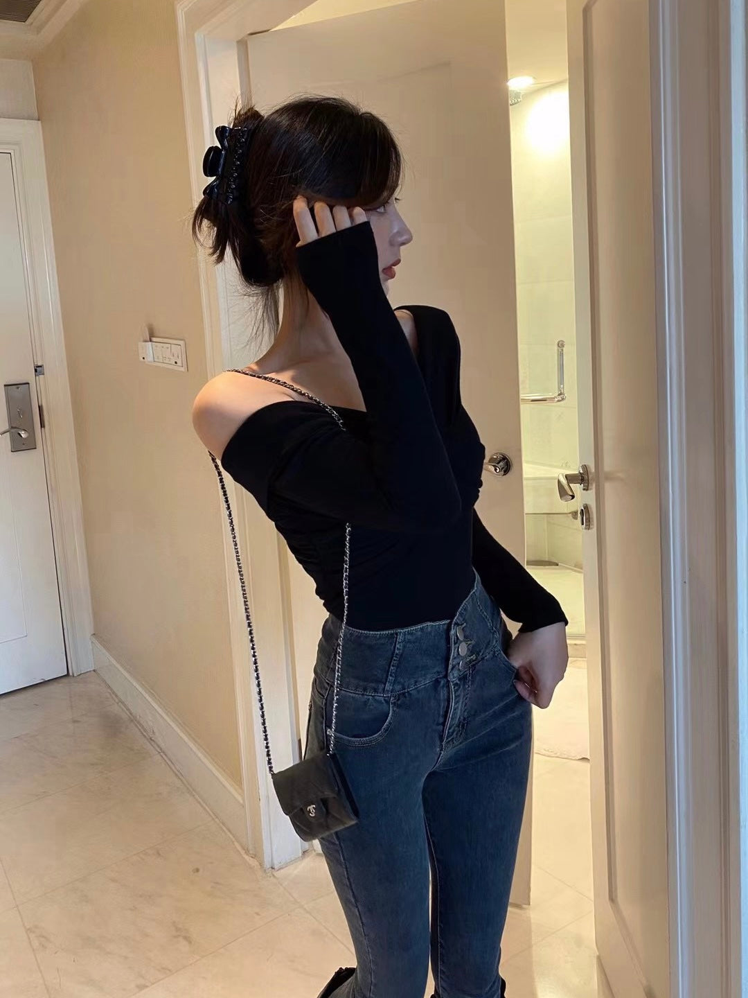 Off The Shoulder Wrap Top