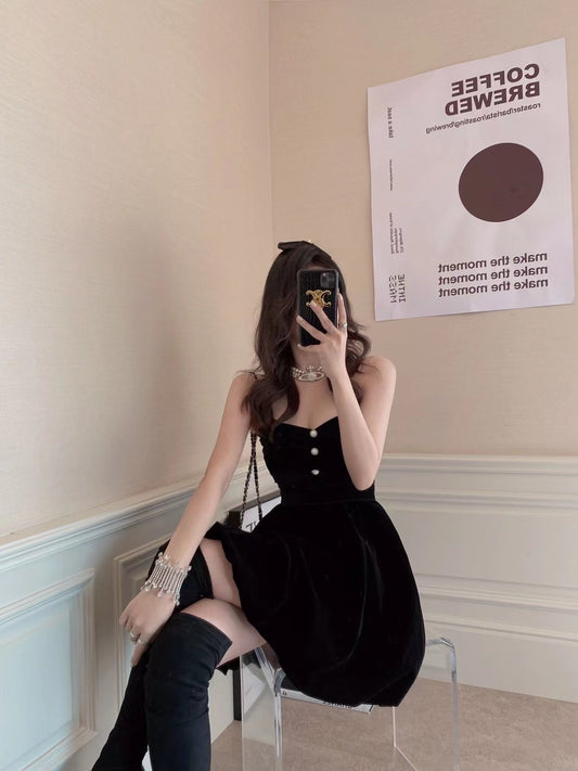 Velvet Princess Bubble Dress