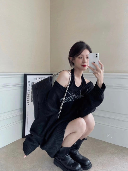 Oversized two pieces Sweater Set