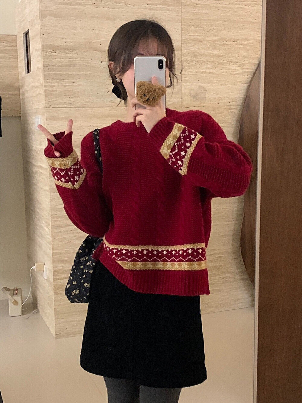 Snowflake Cable Sweater