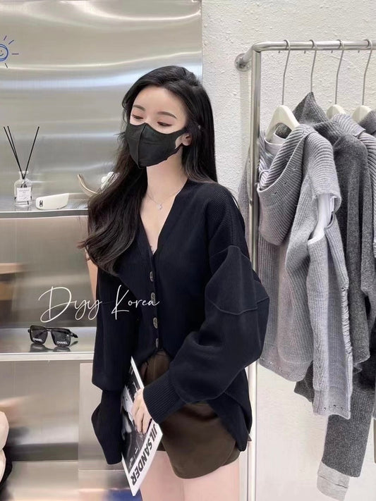 Ribbed Corset Knit Cardigan