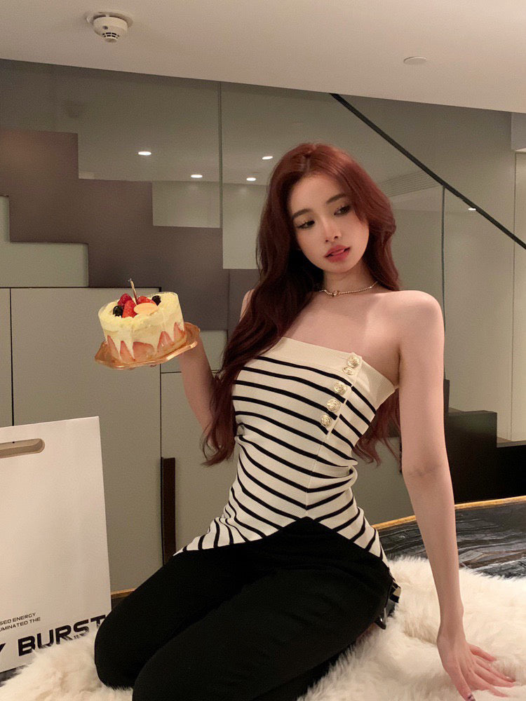 Striped Tube Top