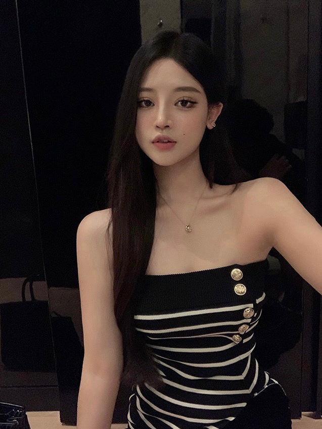Striped Tube Top