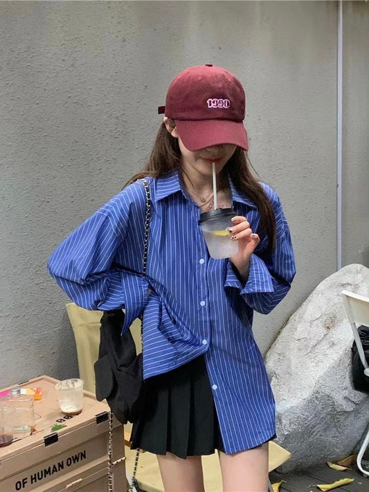 Vertical Striped Causal Shirt