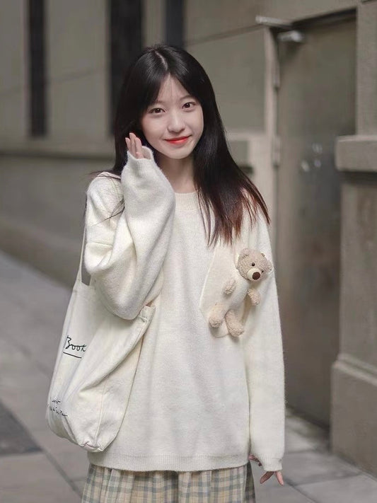 Stuffed Bear Doll Sweater