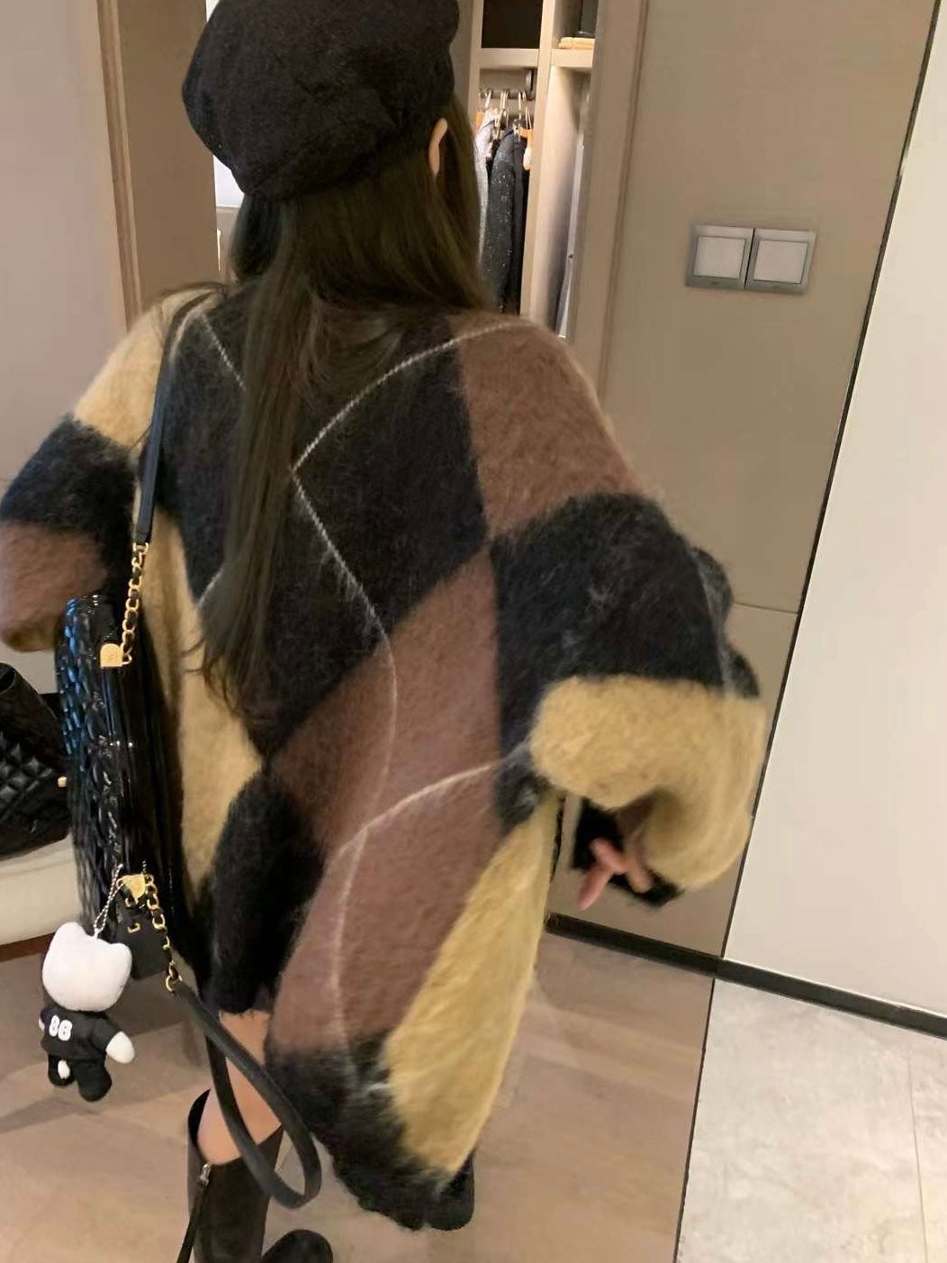 Diamond Pattern Cardigan