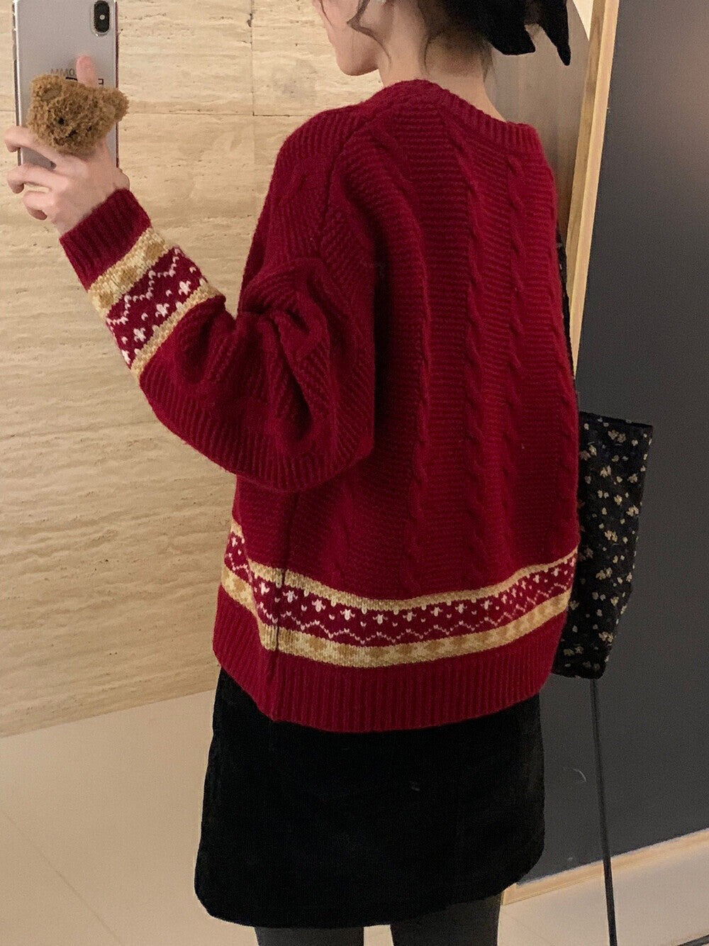 Snowflake Cable Sweater