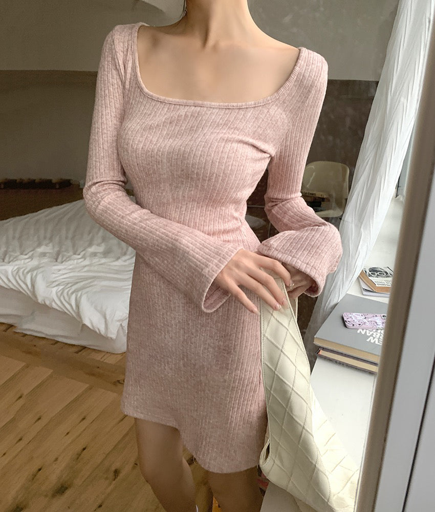 Ribbed Soft Knit Dress