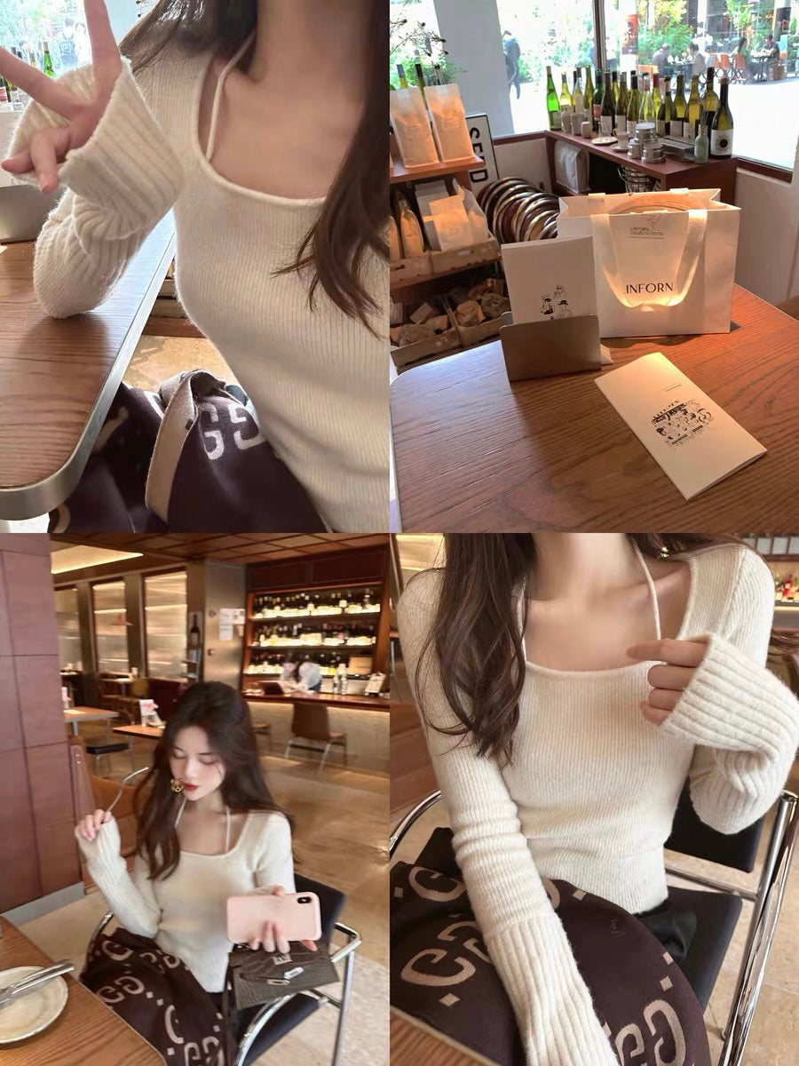 Soft Knit Halter Neck Top