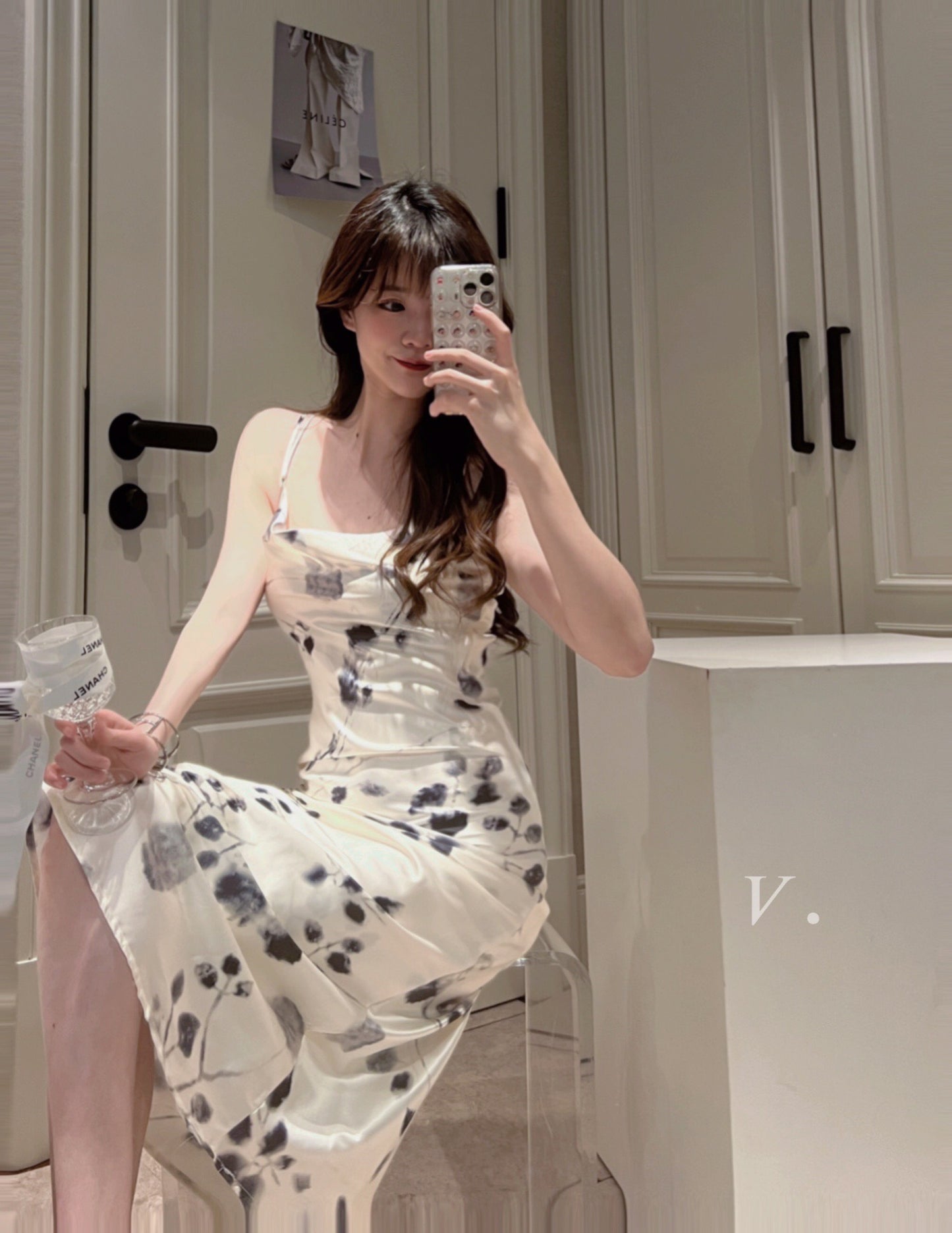 Floral Silk Cami Dress