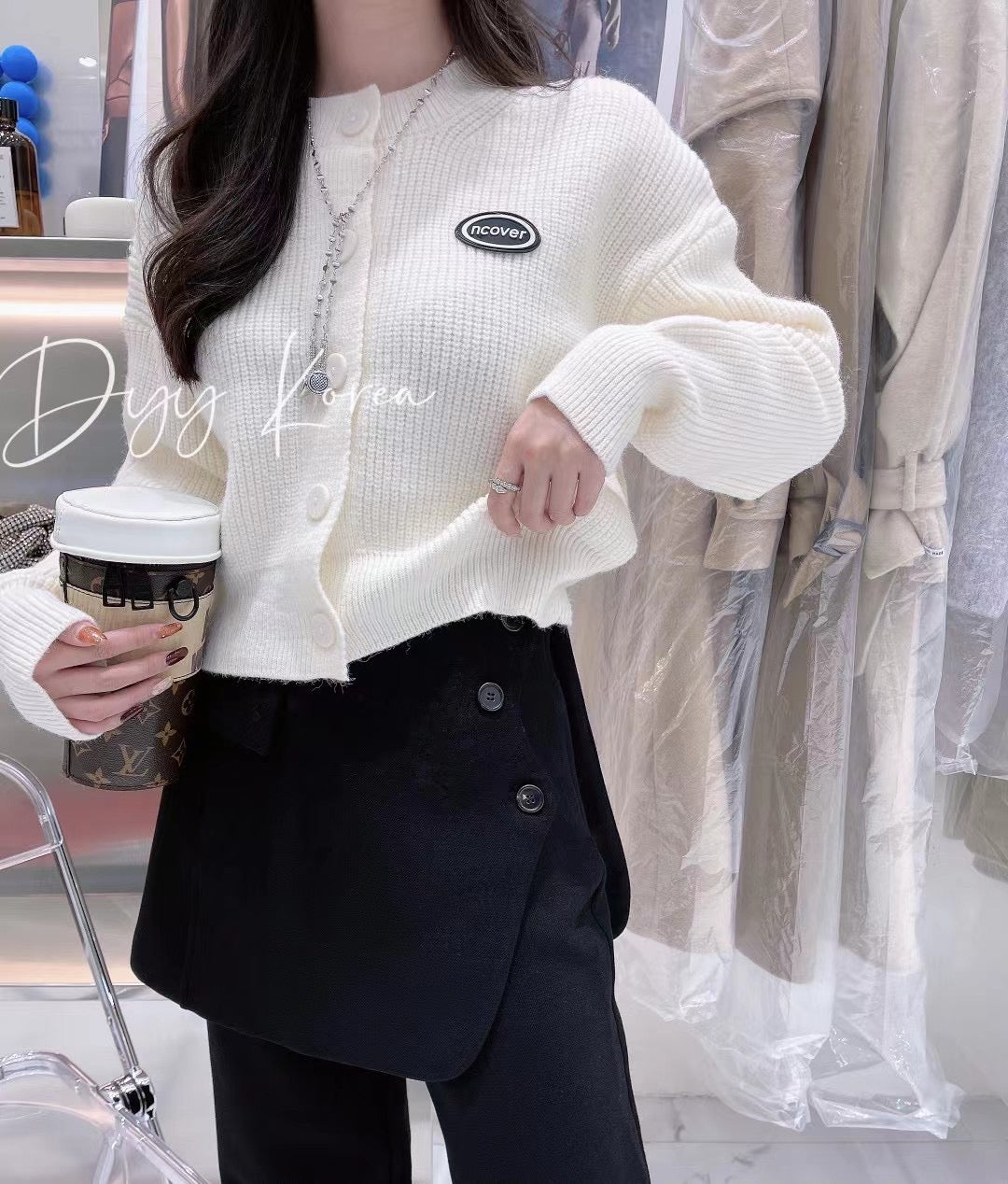 Back Hollow Out Knit Cardigan