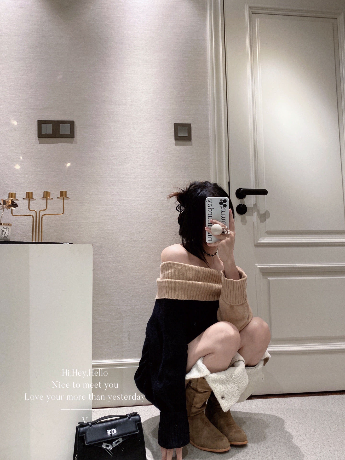 Off Shoulder Sweater Dress