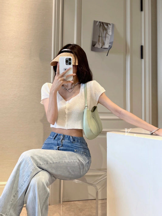 Soft Knit Cropped Top