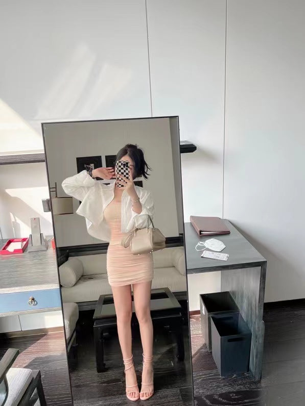 Batwing Sleeves Cropped Blouse