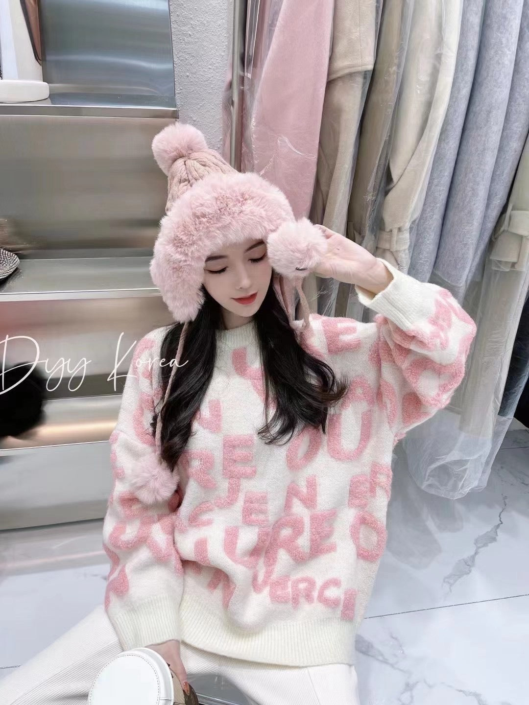 Berber Fleece Words sweater