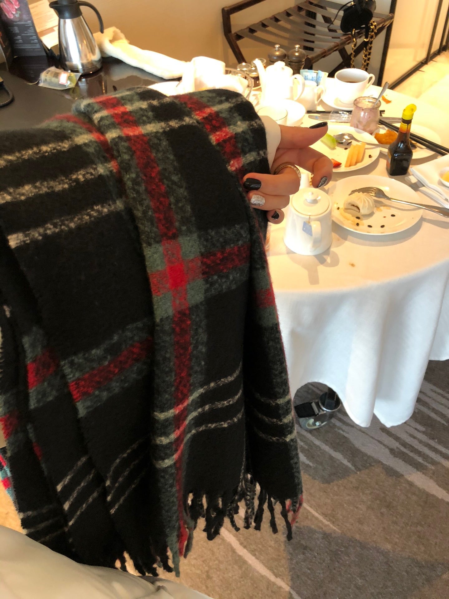 Plaid Pattern Scarf