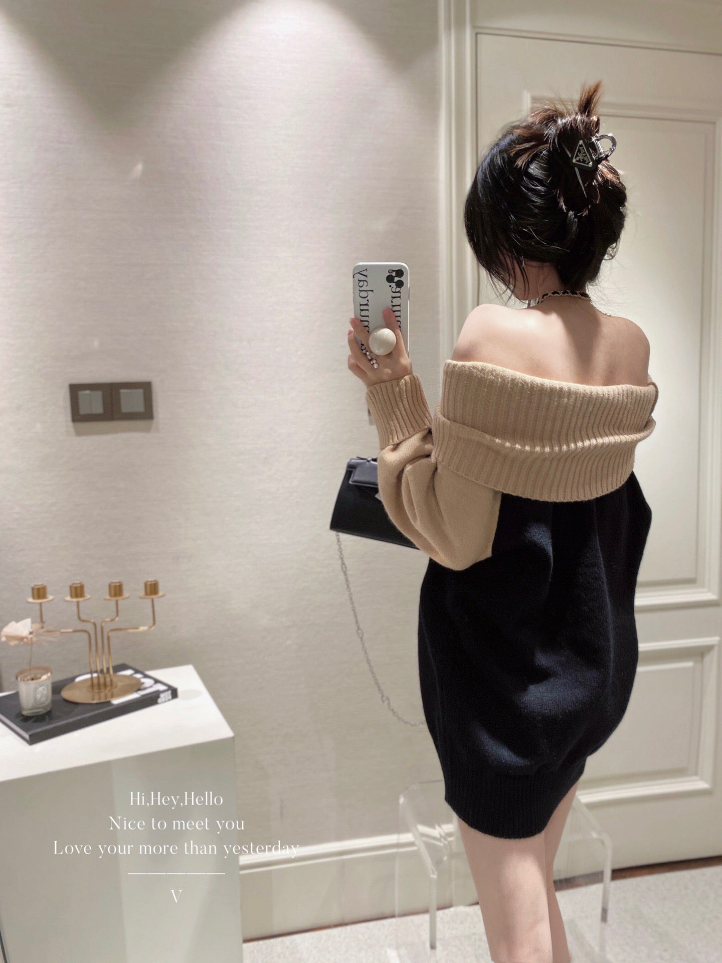 Off Shoulder Sweater Dress