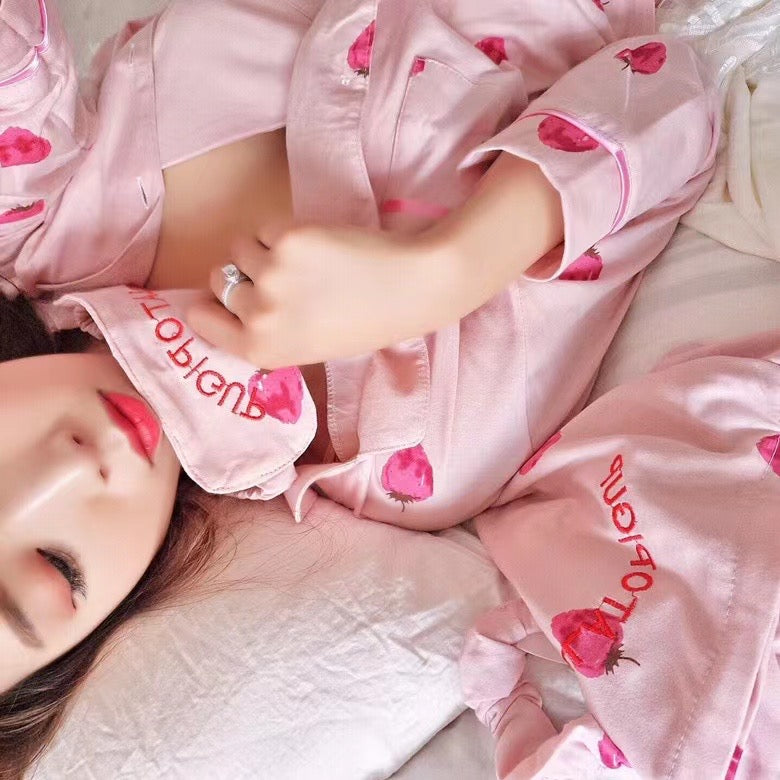 Strawberry Silk Lounge wear