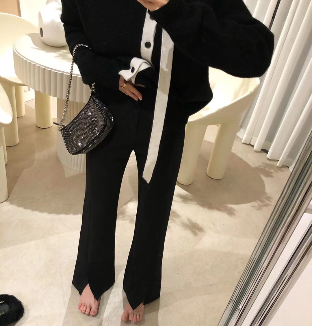 High Rise Boot-Cut Pants