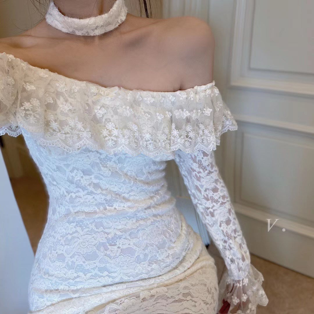 Off The Shoulder Lace Dress
