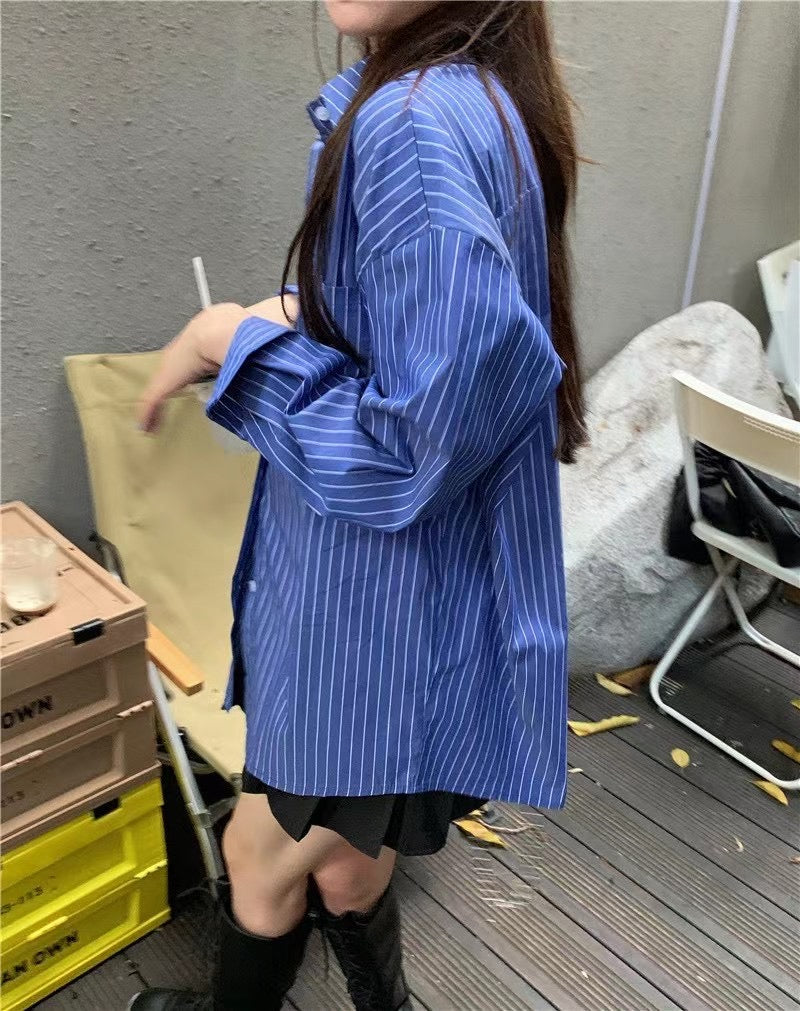 Vertical Striped Causal Shirt