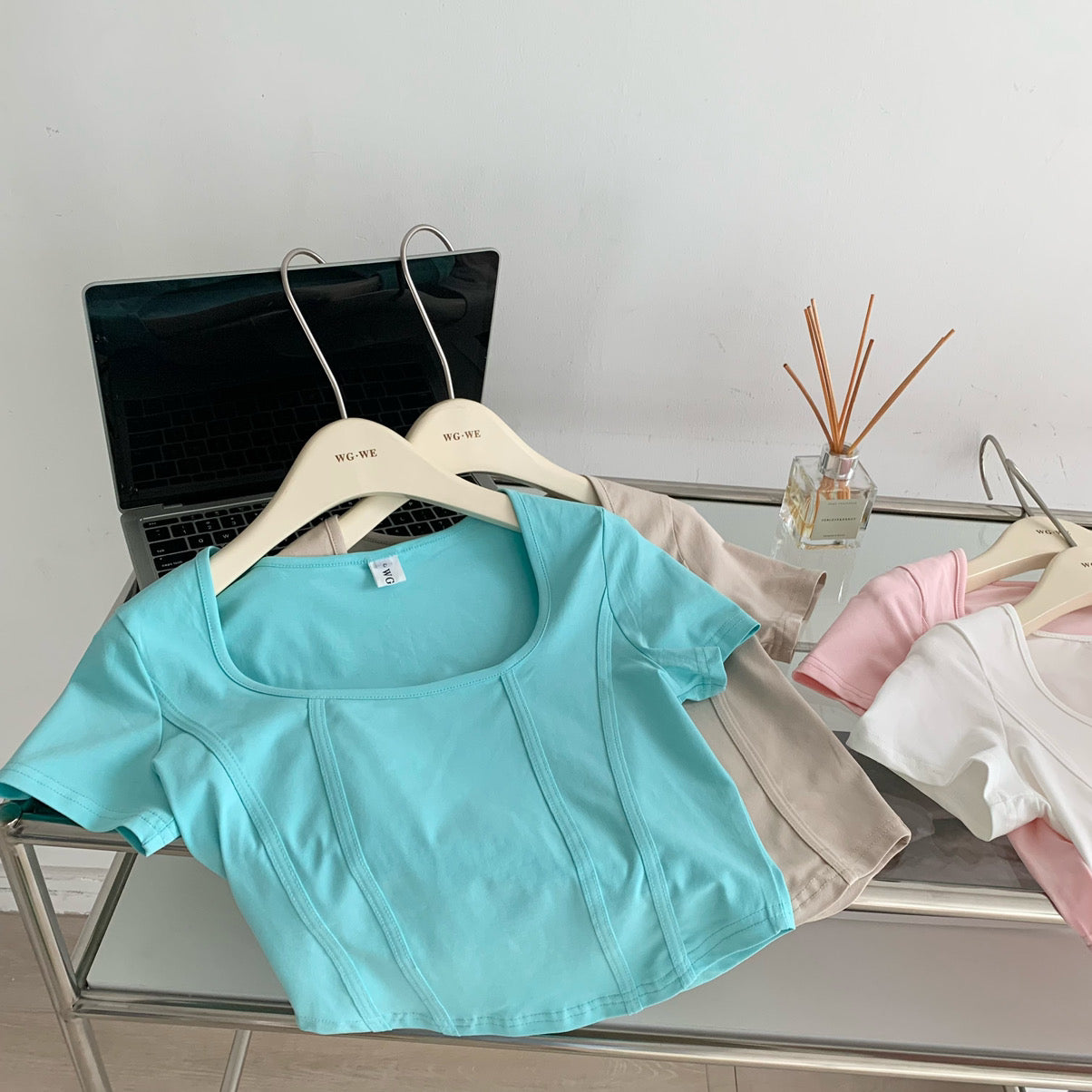 Bustier Style Cotton Tee