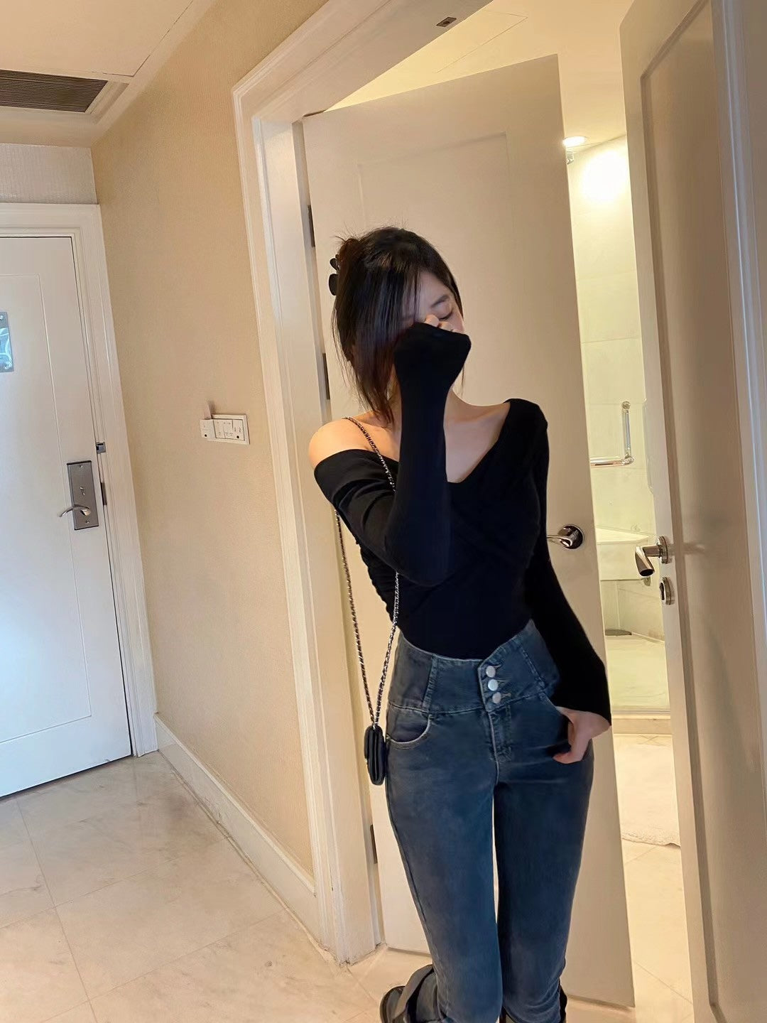 Off The Shoulder Wrap Top