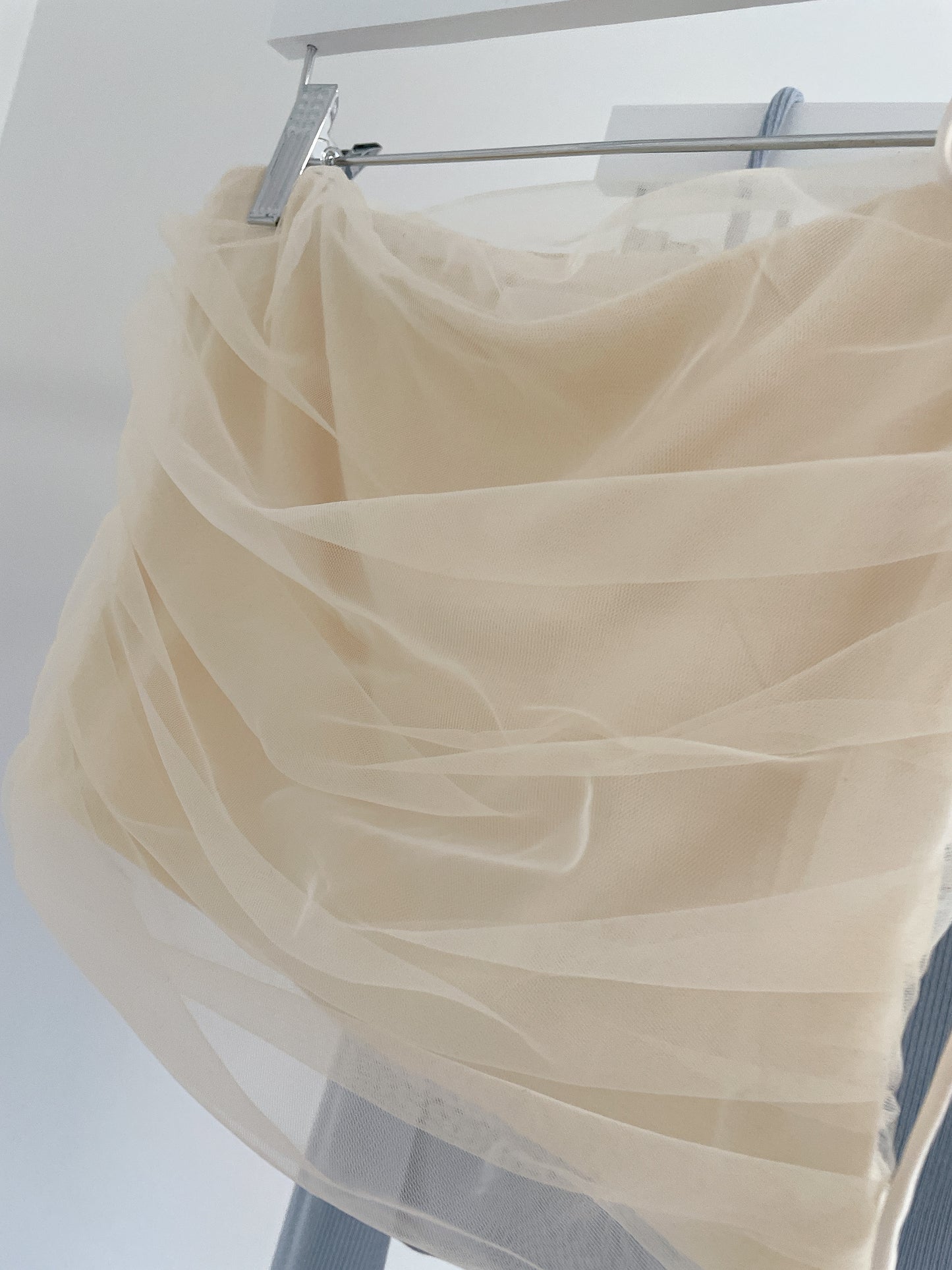 Mesh Chiffon Stretch Tube Top
