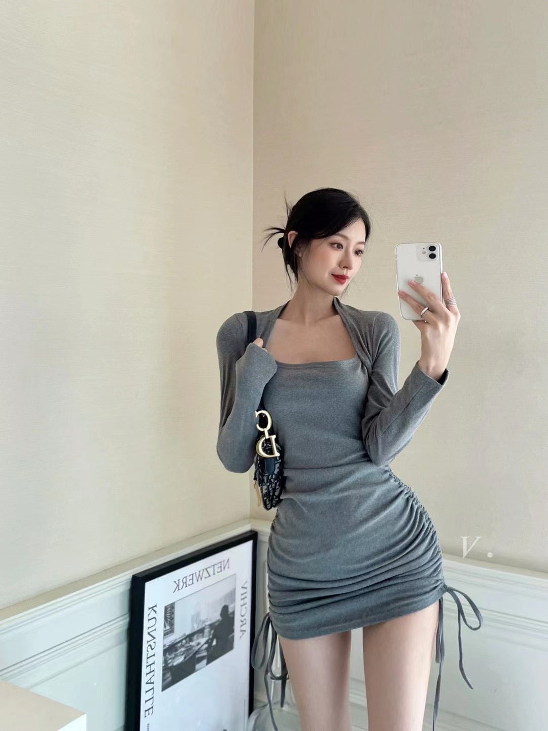Ballet Square Neck Dress