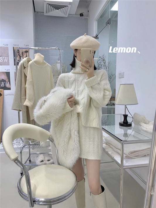 Turtleneck Sweater Set