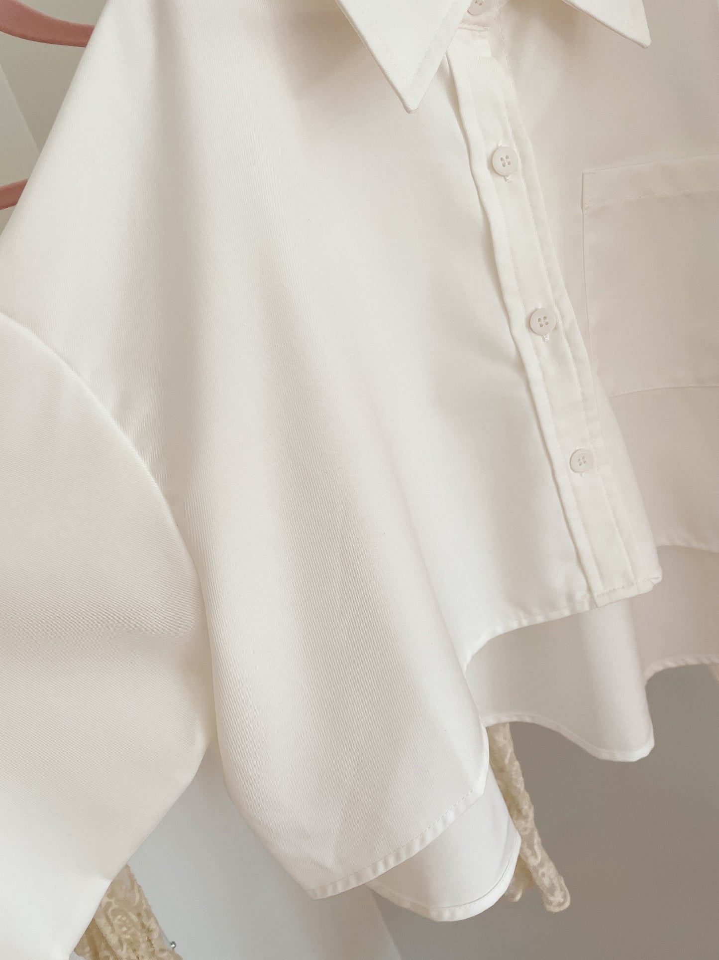 Batwing Sleeves Cropped Blouse