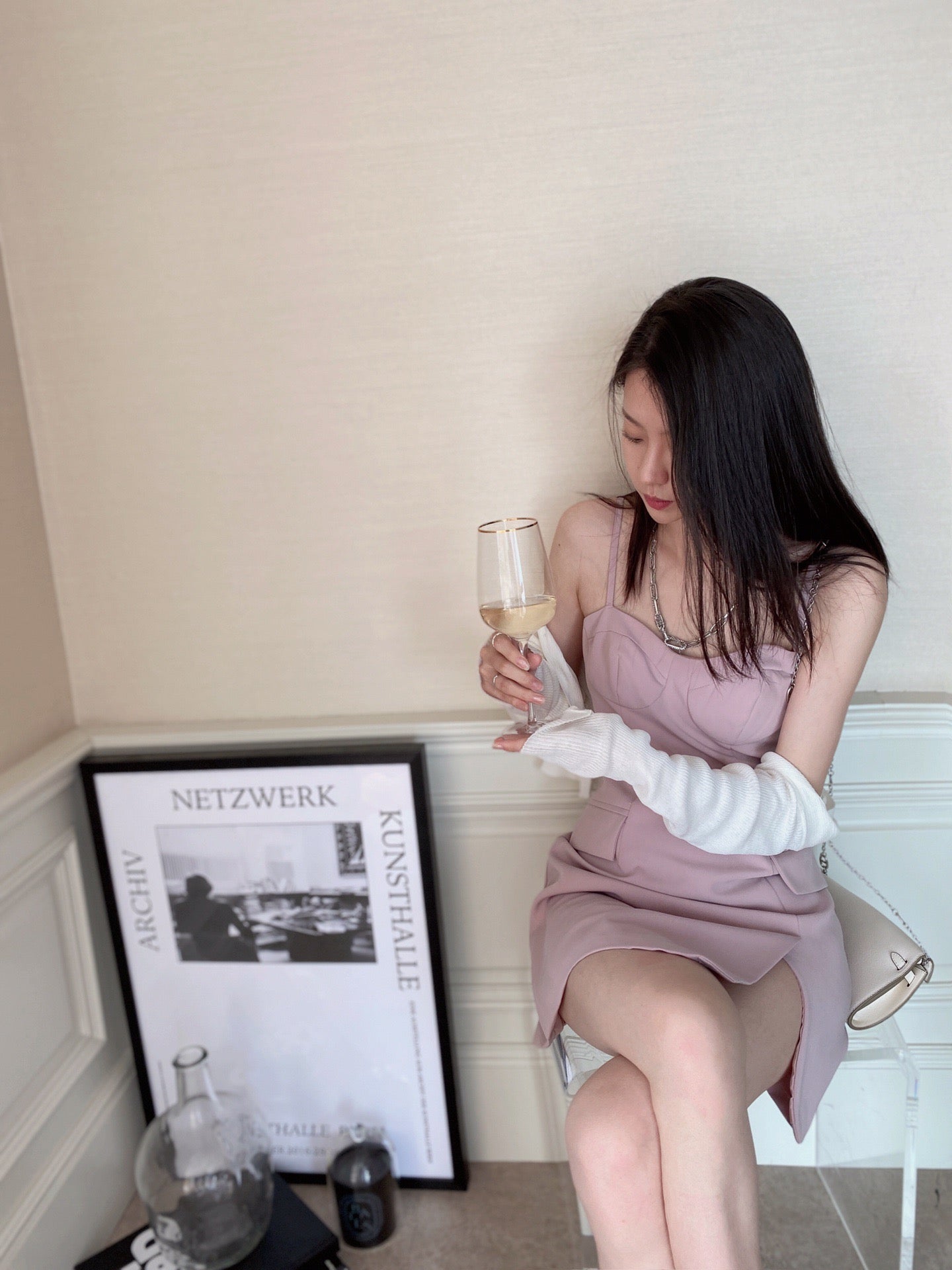 Dusty Pink Dress Set