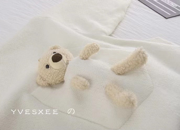 Stuffed Bear Doll Sweater
