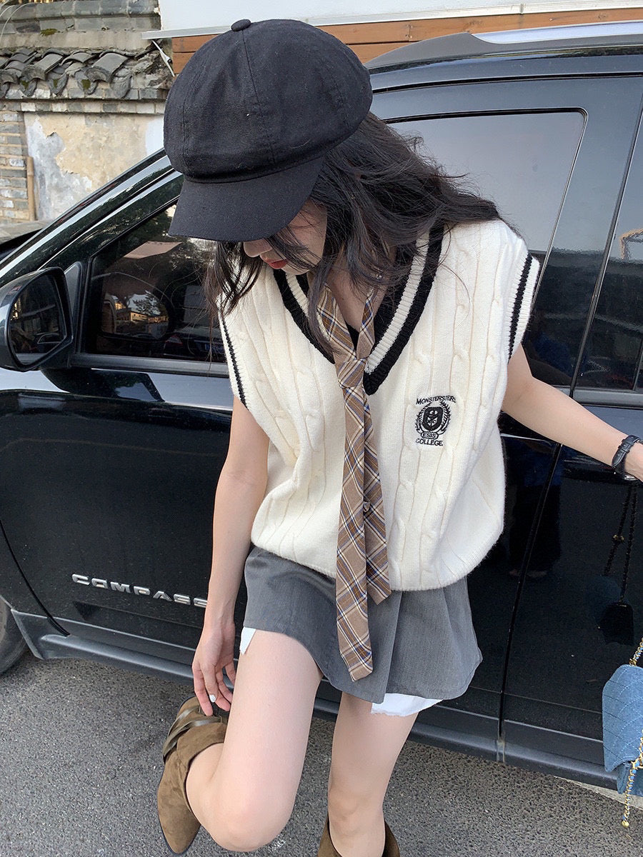 Preppy Knit Vest