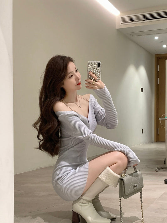 Diamonds Halter Neck Dress