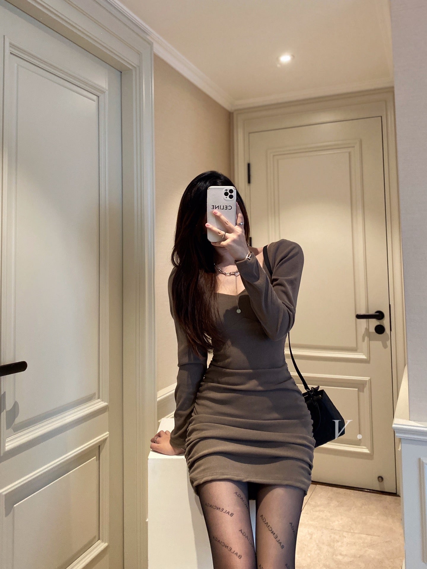 Fleece Lined Bodycon Dress