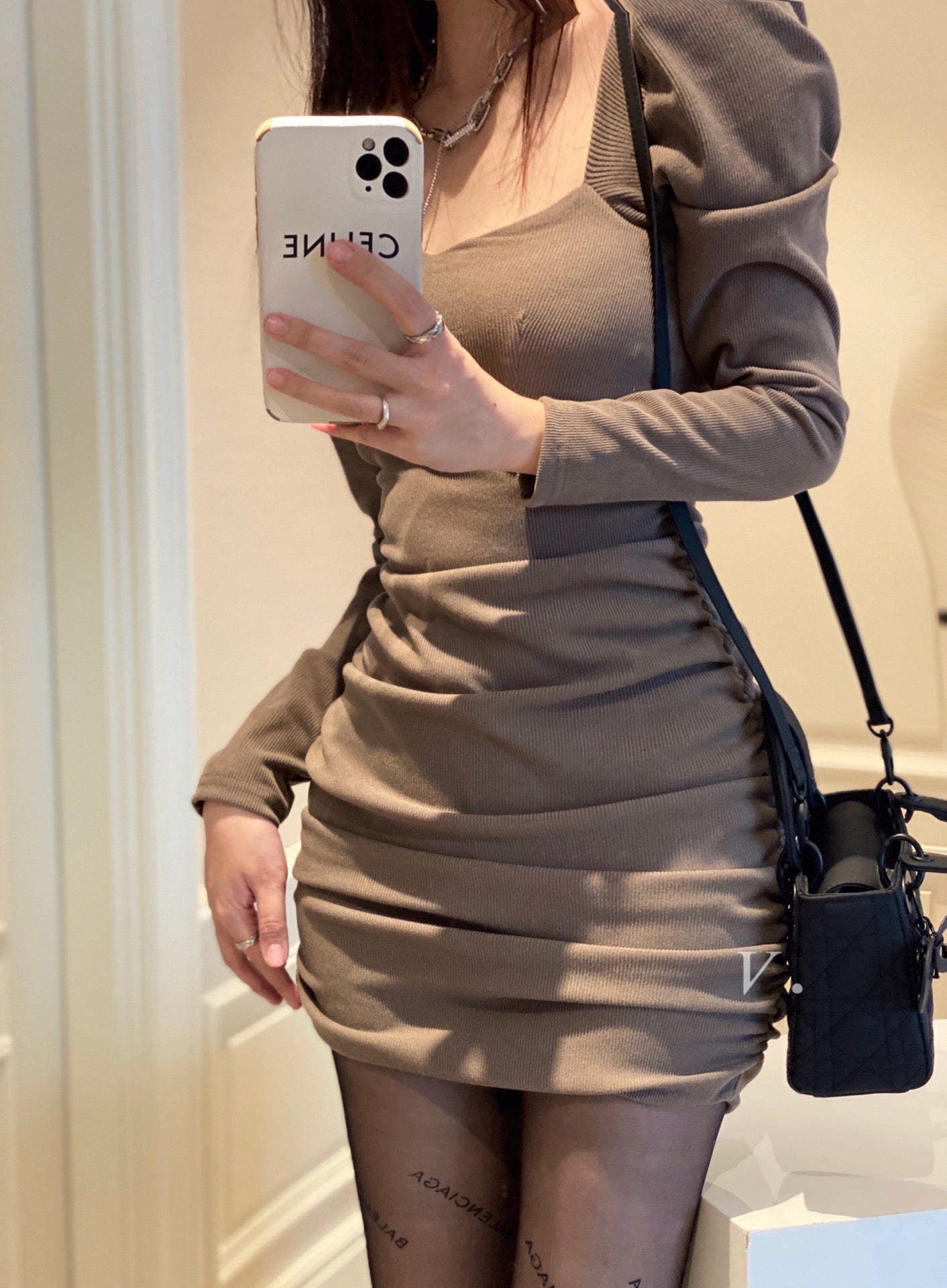 Fleece Lined Bodycon Dress