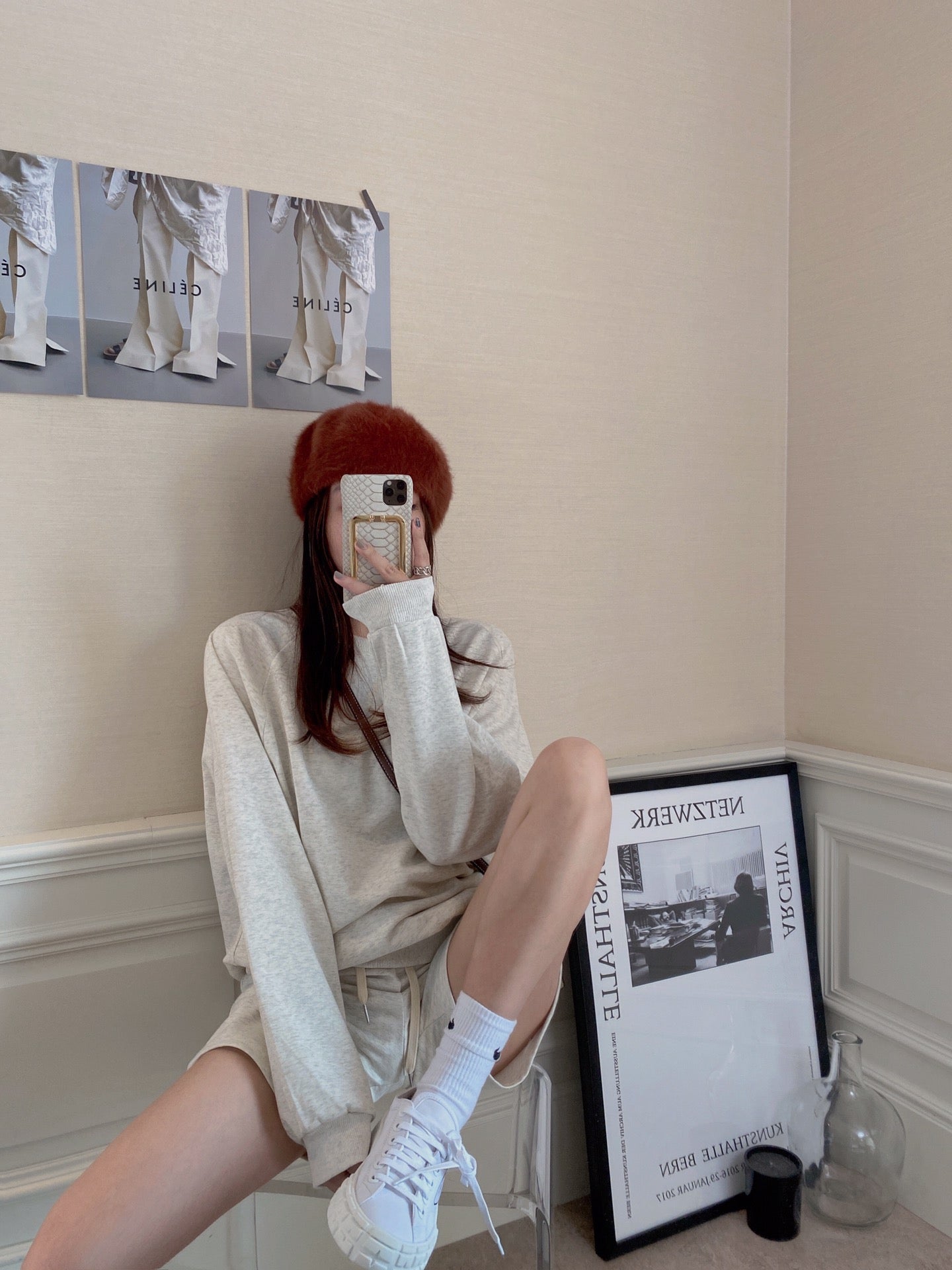 Sweatshirt Shorts Set