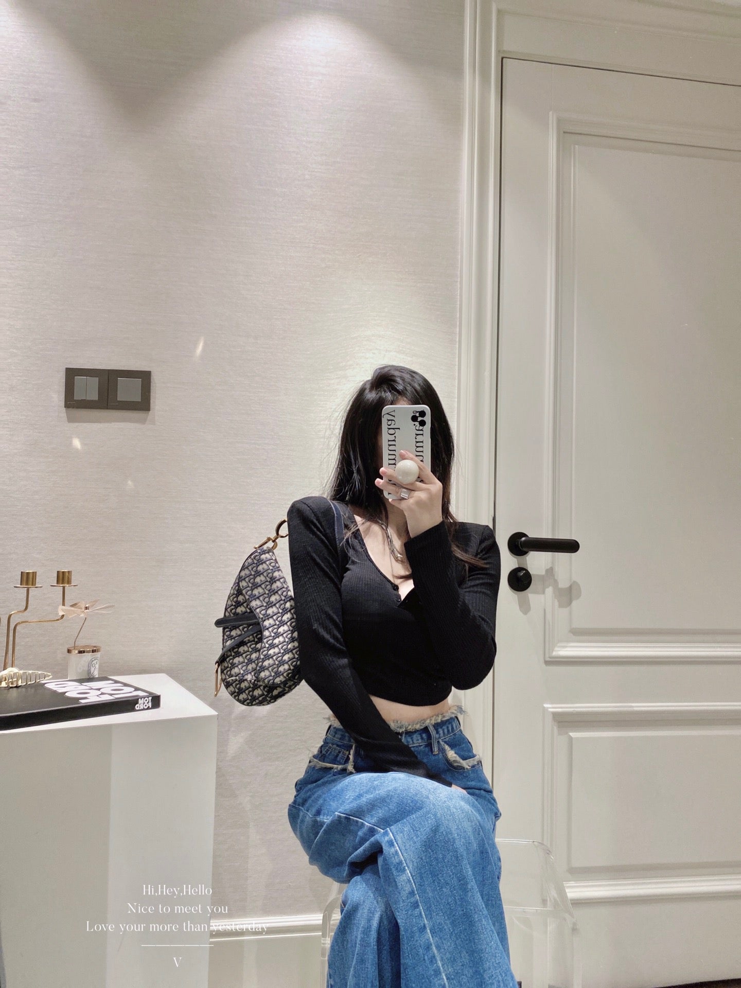 Cropped Tee With Pads