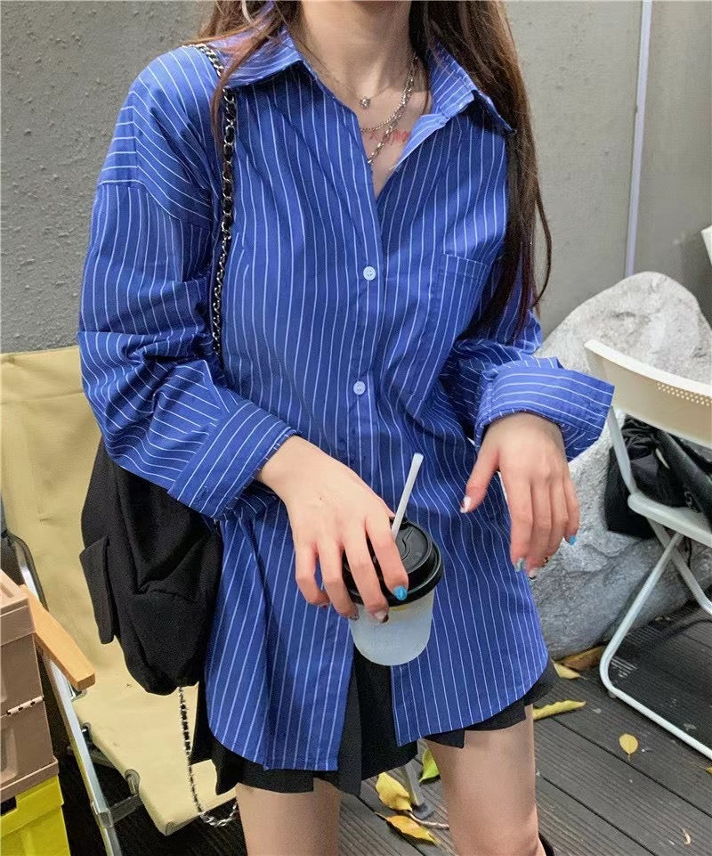 Vertical Striped Causal Shirt