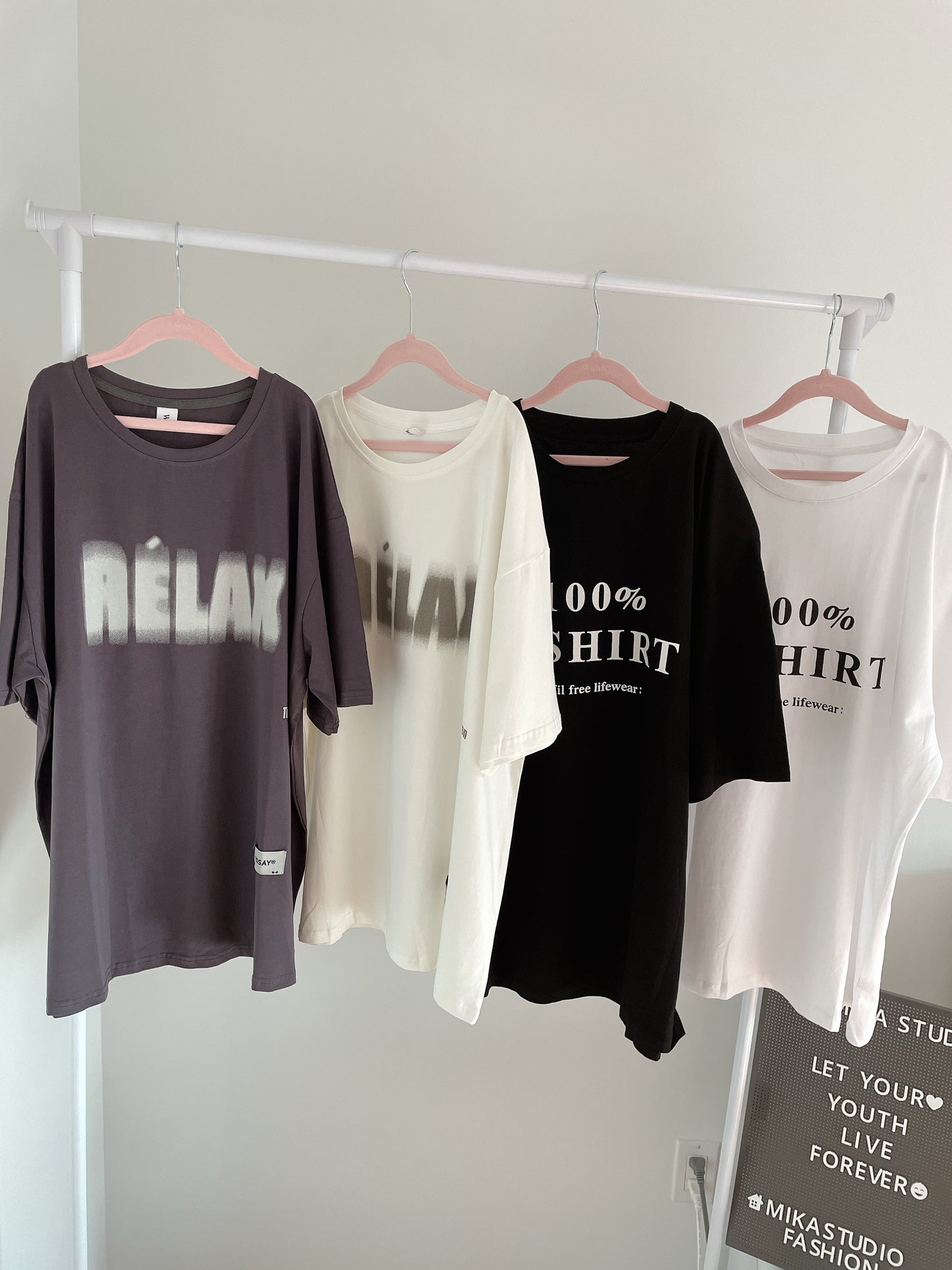 Vibrating Words Oversized Soft Tee