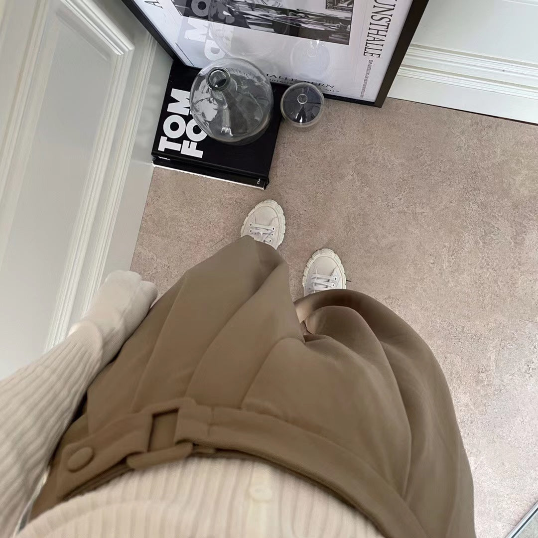 High Rise Soft Relaxed Trousers