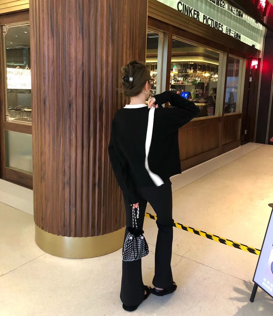 High Rise Boot-Cut Pants