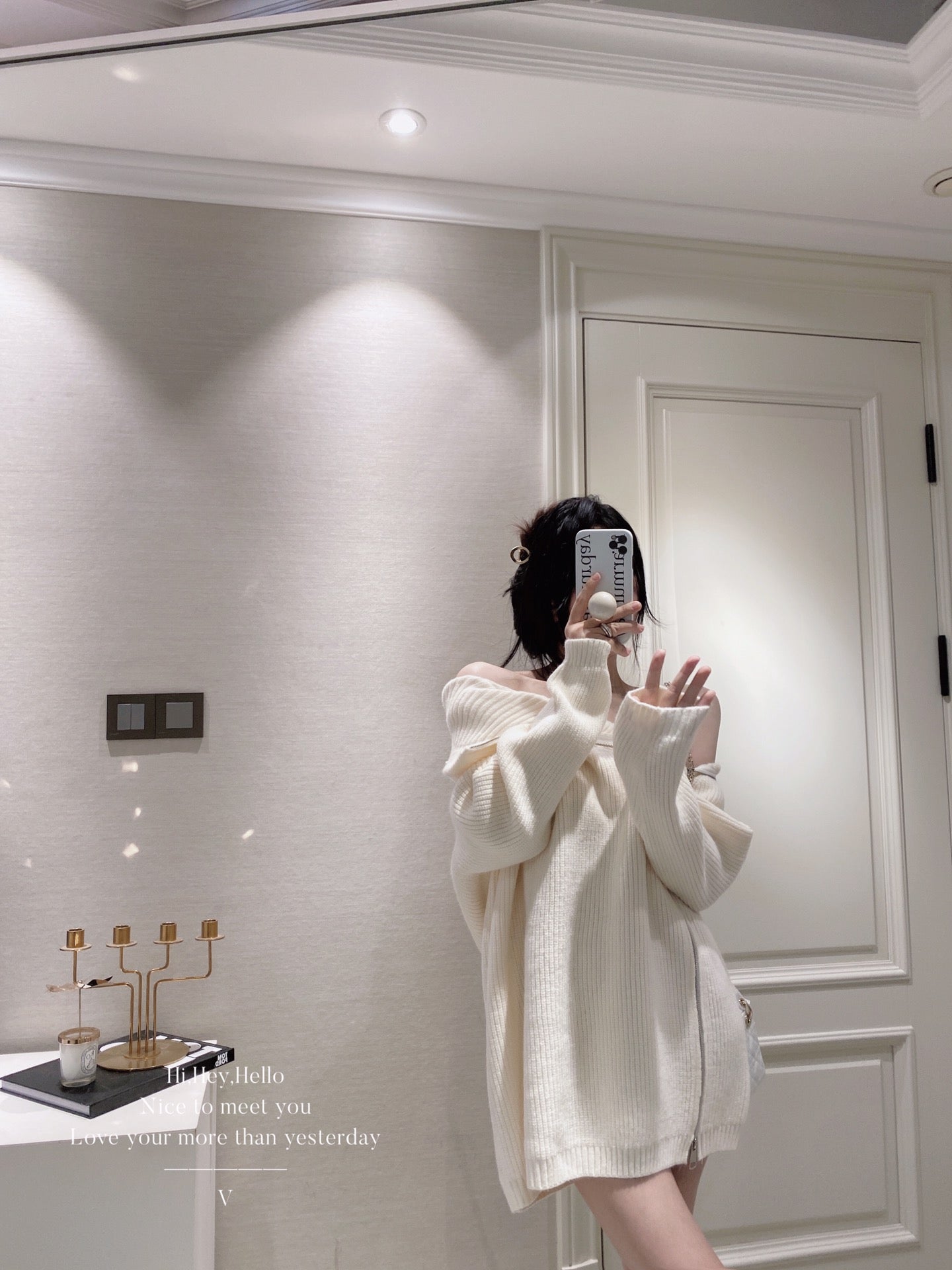 Zipper Woolen Sweater