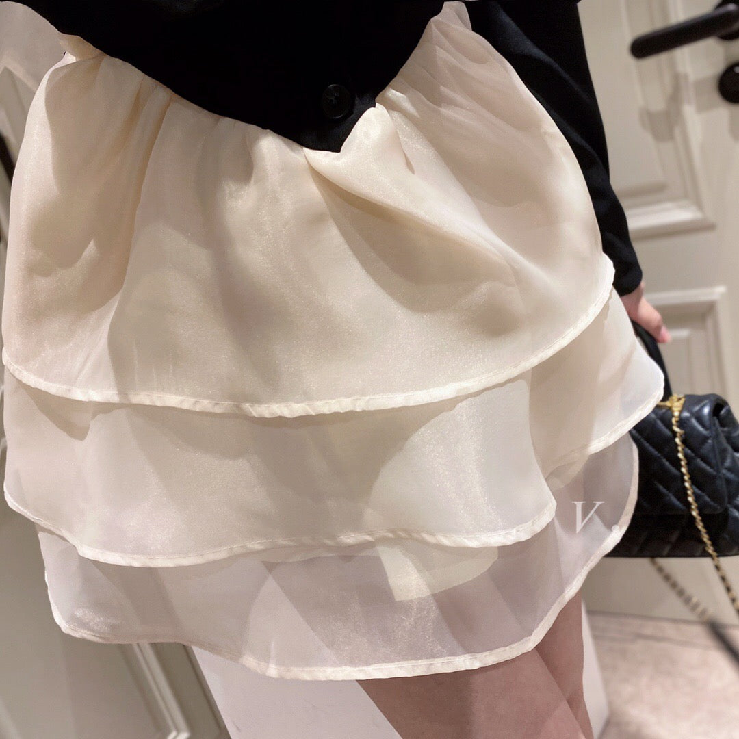 Layered Bubble Dress Cropped Blazer Set