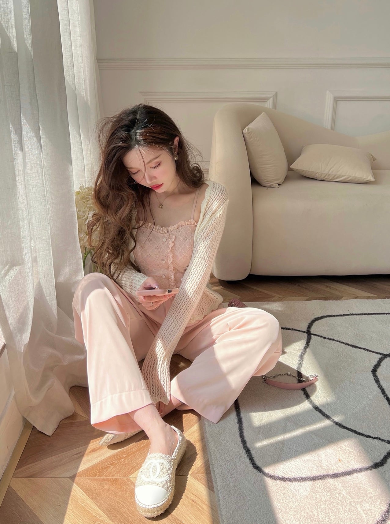 Peach Relaxed Air Pants