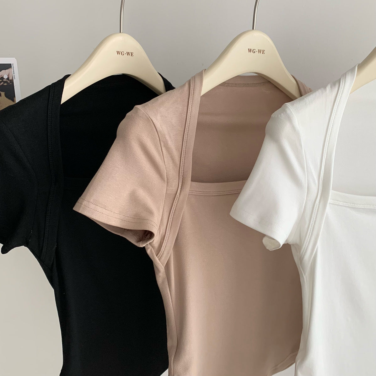Square Neck Cotton Tee